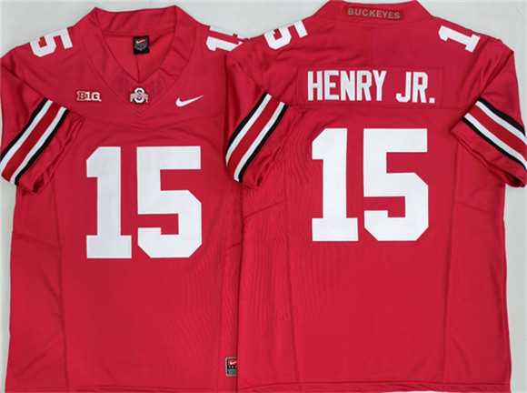 Men%27s Ohio State Buckeyes #15 Chris Henry Jr Red 2025 F.U.S.E. Limited Stitched Jersey->ohio state buckeyes->NCAA Jersey
