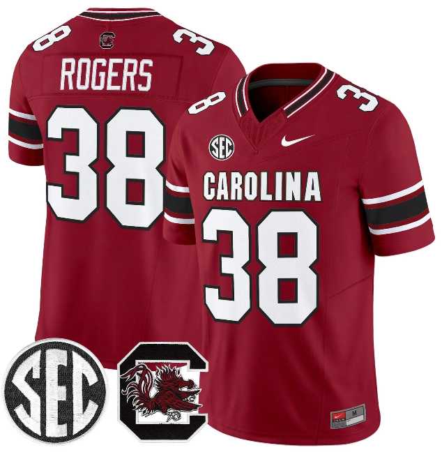 Men%27s South Carolina Fighting Gamecocks #38 George Rogers Garnet 2026 F.U.S.E. Stitched Nike Jersey Dzhi->south carolina gamecocks->NCAA Jersey