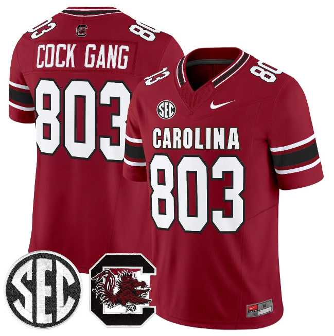 Men%27s South Carolina Fighting Gamecocks #803 Cock Gang Garnet 2026 F.U.S.E. Stitched Nike Jersey Dzhi->south carolina gamecocks->NCAA Jersey