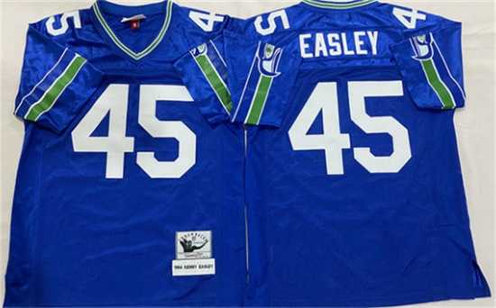 Men%27s Seattle Seahawks #45 Kenny Easley Royal Throwback Stitched Football Jersey->seattle seahawks->NFL Jersey