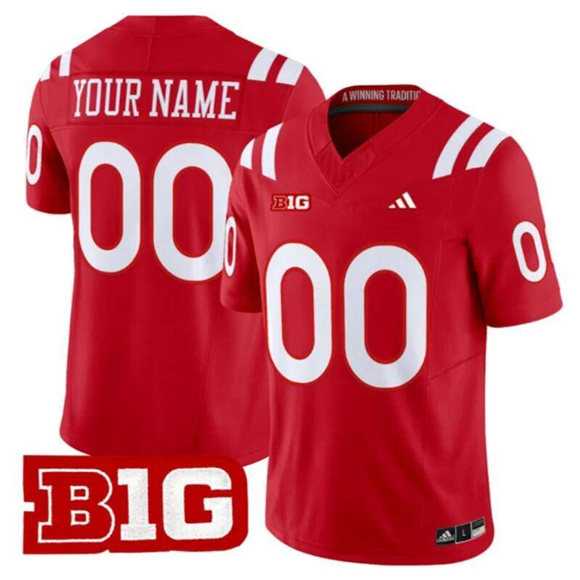 Men%27s Nebraska Cornhuskers ACTIVE PLAYER Custom Scarlet 2026 F.U.S.E. Vapor Limited Stitched Football Jersey->customized ncaa jersey->Custom Jersey