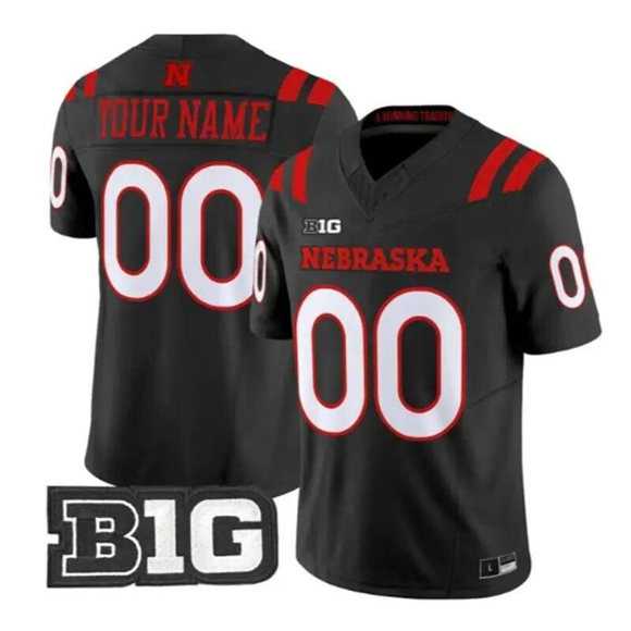 Men%27s Nebraska Cornhuskers ACTIVE PLAYER Custom Black 2026 F.U.S.E. Vapor Limited Stitched Football Jersey->customized ncaa jersey->Custom Jersey