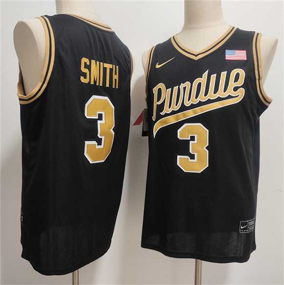 Mens Purdue Boilermakers #3 Braden Smith Black 2026 Vapor Limited Stitched Jersey->purdue boilermakers->NCAA Jersey