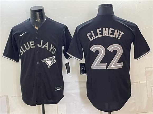 Men%27s Toronto Blue Jays #22 Ernie Clement 2026 Fashion Replica Black Out Stitched Jersey->san diego padres->MLB Jersey