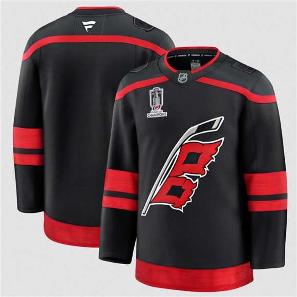 Men%27s Carolina Hurricanes Blank Black 2026 Stanley Cup Champions Home Stitched Jersey->carolina hurricanes->NHL Jersey