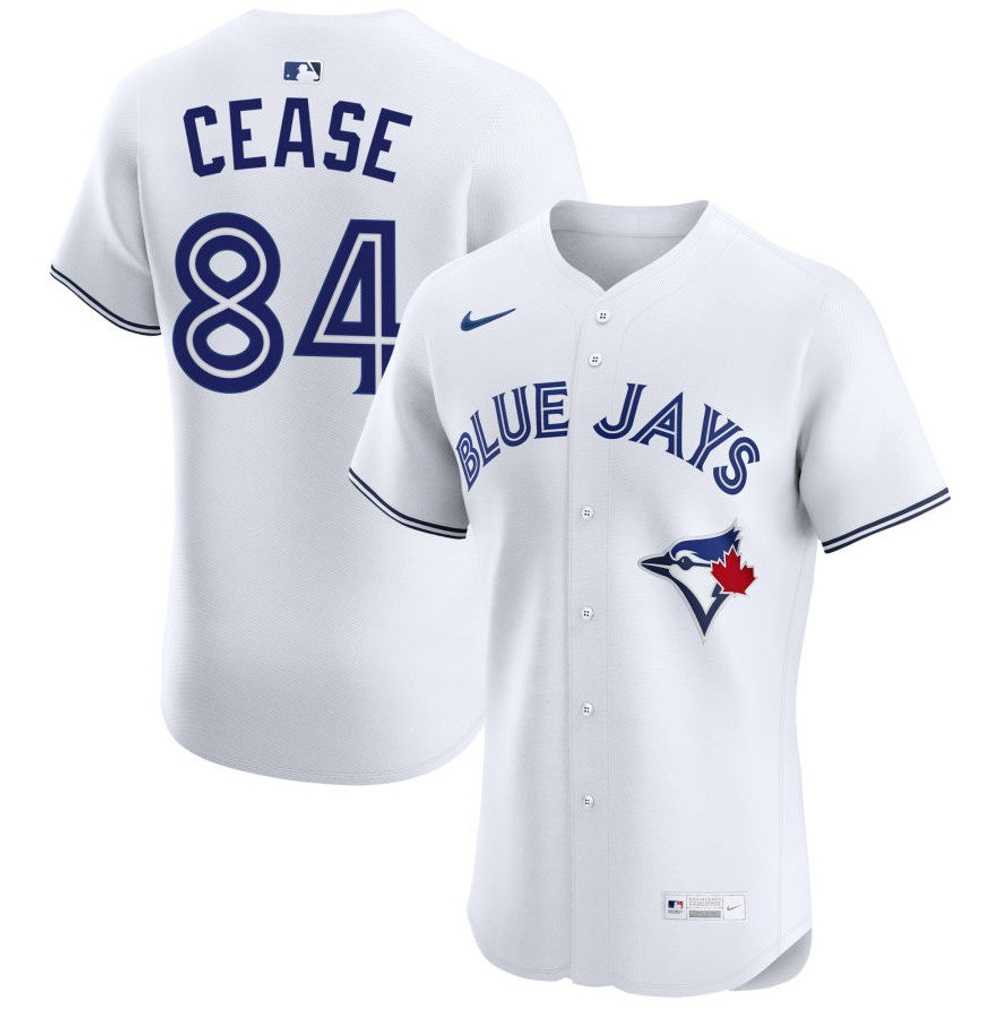 Men%27s Toronto Blue Jays #84 Dylan Cease White Cool Base Stitched Jersey Dzhi->mlb youth jerseys->MLB Jersey