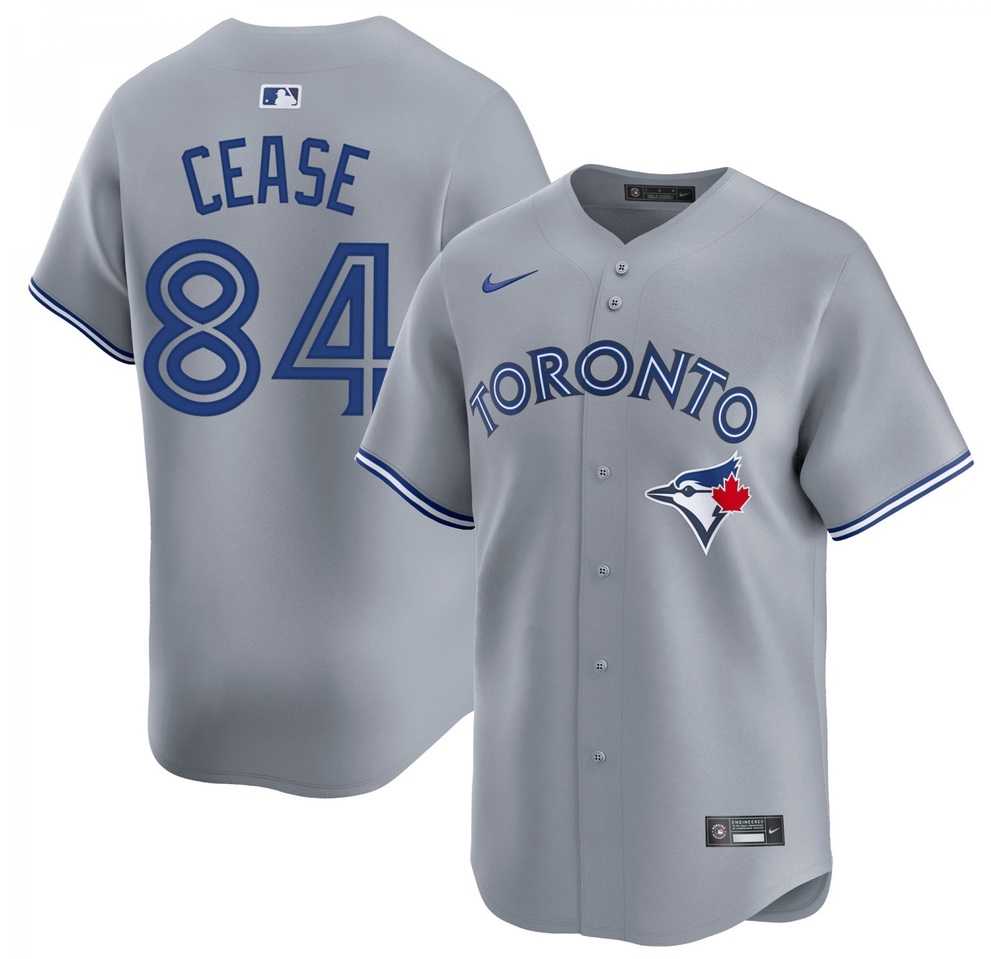 Men%27s Toronto Blue Jays #84 Dylan Cease Gray Cool Base Jersey Dzhi->toronto blue jays->MLB Jersey