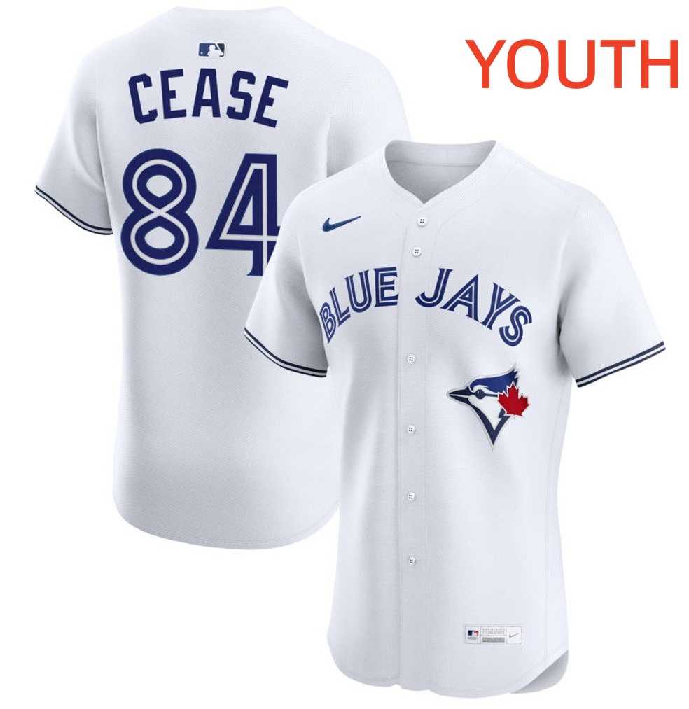 Youth Toronto Blue Jays #84 Dylan Cease White Cool Base Stitched Jersey Dzhi->mlb youth jerseys->MLB Jersey