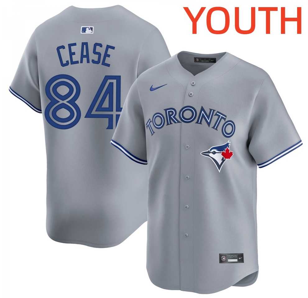 Youth Toronto Blue Jays #84 Dylan Cease Gray Cool Base Stitched Jersey Dzhi->mlb youth jerseys->MLB Jersey