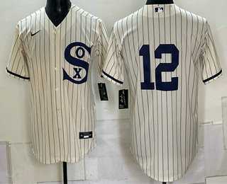 Men%27s Chicago White Sox #12 Colson Montgomery Cream 2021 Field of Dreams Authentic Jersey->kansas city royals->MLB Jersey