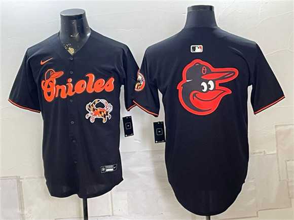 Men%27s Baltimore Orioles Team Big Logo Black With Patch Vapor Premier Limited Stitched Baseball Jerseys->baltimore orioles->MLB Jersey