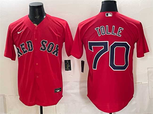 Men%27s Boston Red Sox #70 Payton Tolle Red Cool Base Stitched Jersey->boston red sox->MLB Jersey