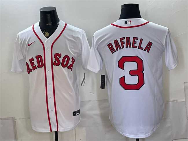 Men%27s Boston Red Sox #3 Ceddanne Rafaela White Cool Base Stitched Jersey->baltimore orioles->MLB Jersey
