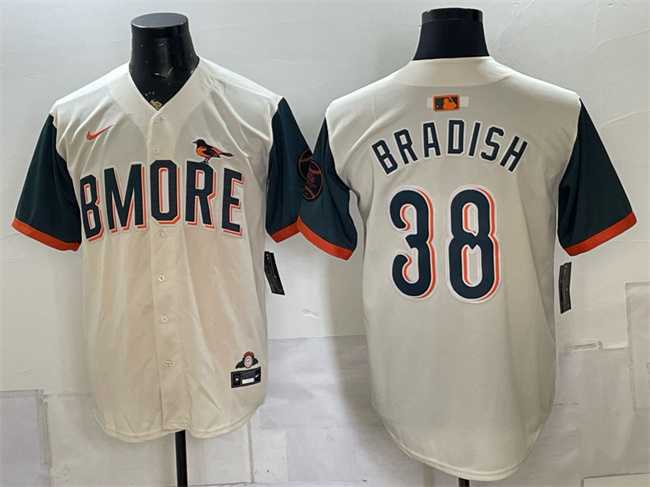 Men%27s Baltimore Orioles #38 Kyle Bradish Natural 2026 City Connect Stadium Stitched Jersey->atlanta braves->MLB Jersey