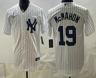 Men%27s New York Yankees #19 Ryan McMahon White Cool Base Stitched Jersey->milwaukee brewers->MLB Jersey