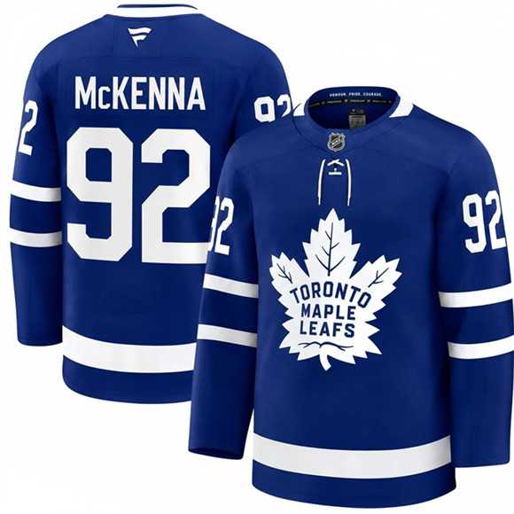 Men%27s Toronto Maple Leafs #92 Gavin McKenna Blue 2026 Stitched Hockey Jersey Dzhi->nhl youth jerseys->NHL Jersey