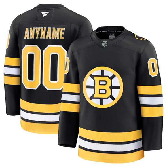 Men%27s Boston Bruins Active Player Custom Black 2025 Home Stitched Hockey Jersey->edmonton oilers->NHL Jersey