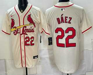 Men%27s St Louis Cardinals #22 Joshua Baez Cream Limited Jersey->st.louis cardinals->MLB Jersey