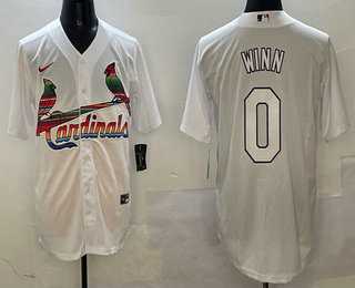 Men%27s St Louis Cardinals #0 Masyn Winn White Mexico Cool Base Stitched Jersey->san francisco giants->MLB Jersey