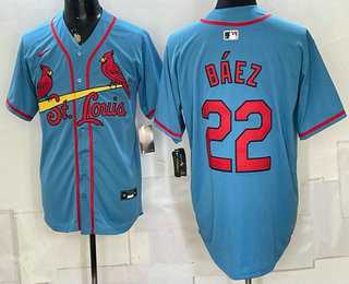 Men%27s St Louis Cardinals #22 Joshua Baez Blue Alternate Limited Stitched Jersey->st.louis cardinals->MLB Jersey