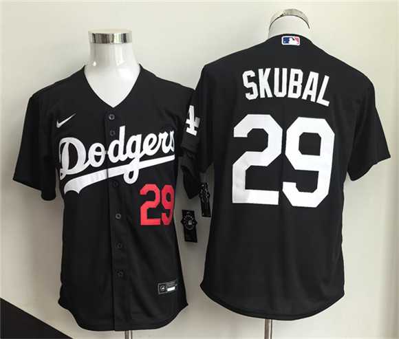 Men%27s Los Angeles Dodgers #29 Tarik Skubal Black 2026 Cool Base Stitched Jersey->houston astros->MLB Jersey