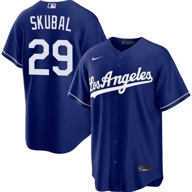 Mens Los Angeles Dodgers #29 Tarik Skubal Royal Alternate Stitched Jersey->los angeles dodgers->MLB Jersey