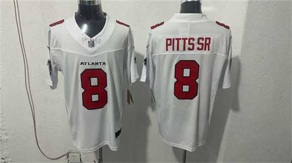Men%27s Atlanta Falcons #8 Kyle Pitts Sr. White 2026 New F.U.S.E. Vapor Untouchable Limited Stitched Jersey->atlanta falcons->NFL Jersey
