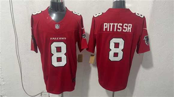 Men%27s Atlanta Falcons #8 Kyle Pitts Sr. Red 2026 New F.U.S.E. Vapor Untouchable Limited Stitched Jersey->atlanta falcons->NFL Jersey