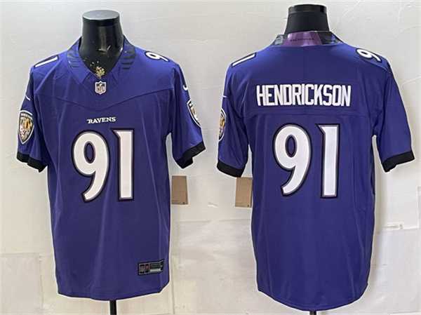 Men%27s Baltimore Ravens #91 Trey Hendrickson Purple 2026 F.U.S.E. Vapor Limited Stitched Jersey->baltimore ravens->NFL Jersey