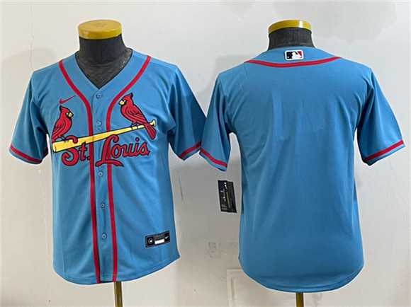 Youth St. Louis Cardinals Blank Blue Cool Base Stitched Jersey->green bay packers->NFL Jersey
