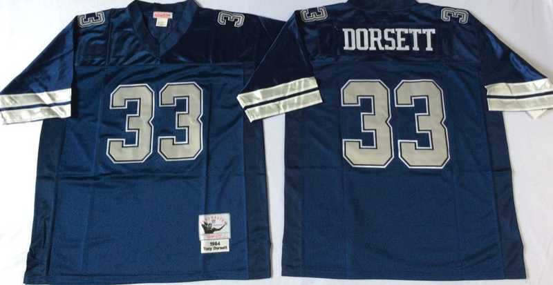 Men%27s Dallas Cowboys #33 Tony Dorsett Navy Throwback Stitched Football Jersey->dallas cowboys->NFL Jersey