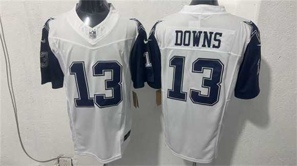 Men%27s Dallas Cowboys #13 Caleb Downs White 2026 F.U.S.E Vapor Untouchable Limited Stitched Jersey->cleveland browns->NFL Jersey