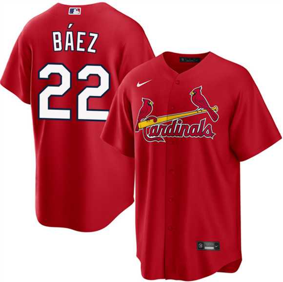 Mens St. Louis Cardinals #22 Joshua Baez Red Cool Base Stitched Jersey Dzhi->st.louis cardinals->MLB Jersey
