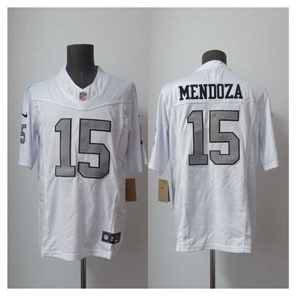 Men%27s Las Vegas Raiders #15 Fernando Mendoza White 2026 F.US.E. Draft Color Rush Vapor Untouchable Limited Stitched Jersey->jacksonville jaguars->NFL Jersey