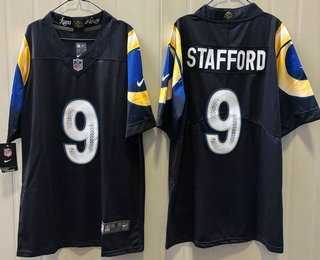 Men%27s Los Angeles Rams #9 Matthew Stafford Limited Navy Rivalries Vapor Jersey->kansas city chiefs->NFL Jersey