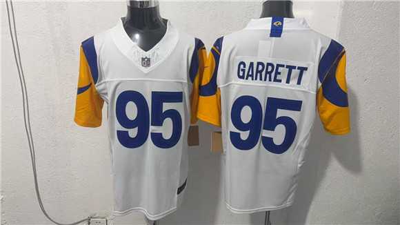 Men%27s Los Angeles Rams #95 Myles Garrett White 2026 F.U.S.E. Vapor Limited Stitched Jersey->las vegas raiders->NFL Jersey