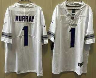 Men%27s Minnesota Vikings #1 Kyler Murray Limited White Alternate Vapor Jersey->los angeles rams->NFL Jersey