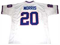 Mens New York Giants #20 Joe Morris Mitchell & Ness Throwback White Retired Player Vintage Jersey->atlanta falcons->NFL Jersey