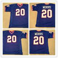 Mens New York Giants #20 Joe Morris Mitchell & Ness Throwback Royal Blue Retired Player Vintage Jersey->atlanta falcons->NFL Jersey