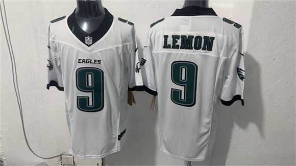 Men%27s Philadelphia Eagles #9 Makai Lemon White 2026 F.U.S.E. Draft Vapor Untouchable Limited Stitched Jersey->philadelphia eagles->NFL Jersey