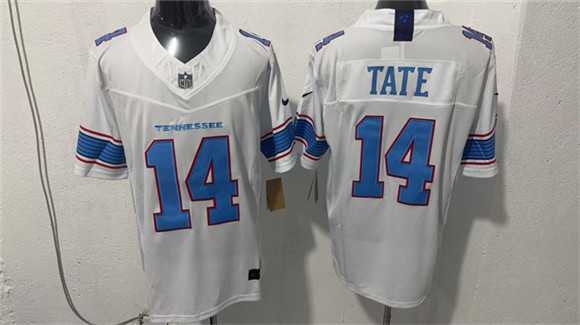 Men%27s Tennessee Titans #14 Carnell Tate White 2026 F.U.S.E. Vapor Limited Stitched Jersey->atlanta falcons->NFL Jersey