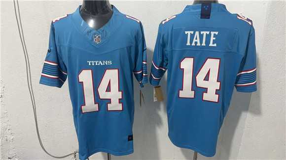 Men%27s Tennessee Titans #14 Carnell Tate Light Blue 2026 F.U.S.E. Vapor Limited Stitched Jersey->atlanta falcons->NFL Jersey
