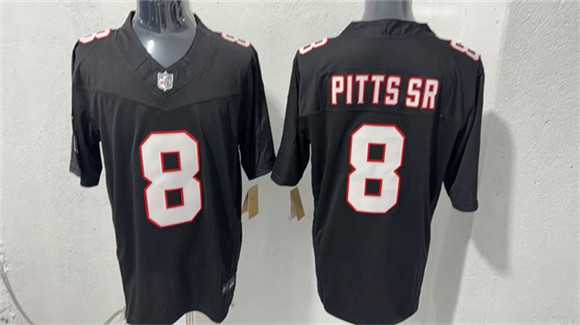 Men%27s Atlanta Falcons #8 Kyle Pitts Black F.U.S.E. Vapor Untouchable Limited Stitched Stitched Jersey->atlanta falcons->NFL Jersey