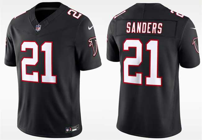 Men%27s Atlanta Falcons #21 Deion Sanders Black F.U.S.E. Vapor Untouchable Limited Stitched Jersey Dzhi->atlanta falcons->NFL Jersey
