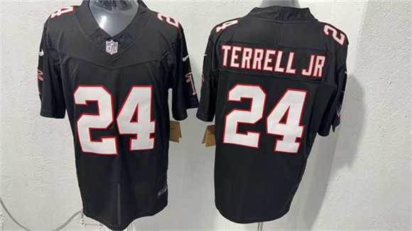 Men%27s Atlanta Falcons #24 A.J. Terrell jr Black F.U.S.E. Vapor Untouchable Limited Stitched Jersey->baltimore ravens->NFL Jersey