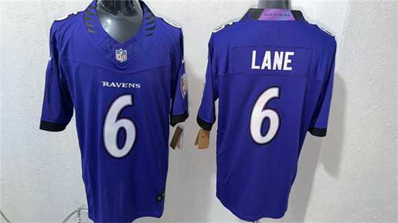 Men%27s Baltimore Ravens #6 Ja%27Kobi Lane Purple 2026 F.U.S.E. Vapor Stitched Limited Stitched Jersey->baltimore ravens->NFL Jersey