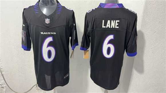 Men%27s Baltimore Ravens #6 Ja%27Kobi Lane Black 2026 F.U.S.E. Vapor Stitched Limited Stitched Jersey->baltimore ravens->NFL Jersey