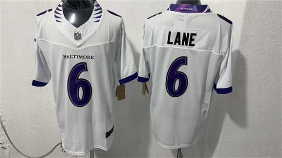 Men%27s Baltimore Ravens #6 Ja%27Kobi Lane White 2026 F.U.S.E. Vapor Stitched Limited Stitched Jersey->baltimore ravens->NFL Jersey