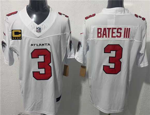 Men%27s Atlanta Falcons #3 Jessie Bates III White 2026 New F.U.S.E. 4-Star C Patch Vapor Untouchable Limited Stitched Jersey->detroit lions->NFL Jersey