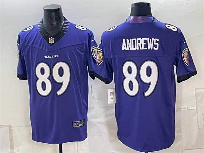 Men%27s Baltimore Ravens #89 Mark Andrews Purple 2026 F.U.S.E. Vapor Stitched Limited Jersey->detroit lions->NFL Jersey